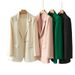 Women's Clothing Small Suit Women's Coat Jacket Spring And Autumn New Style Fashion Loose Enlarged_ecoleips.com