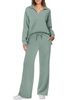 2023 European And American Autumn Winter New Fashion Casual Women's Long Sleeve Drawstring Solid Color Commuter_ecoleips.com