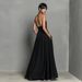 2026 European And American Cross-border Independent Site Western Casual Cotton-linen Holiday Halter Neck Pocket_ecoleips.com