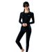 Women's One Piece Jellyfish Swimsuit Long Sleeve And Long Leg Sun Protective Quick Drying Full Body Snorkeling Suit Plus Size Diving Costume_ecoleips.com