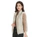 Winter Siyu 90 Lightweight Vest Women's Striped Down Jacket Plus Size_ecoleips.com
