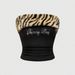 Women's Clothing Slim Sexy Hot Girl Letter Hot Diamond Leopard Print Navel Baring Tube Top Vest_ecoleips.com