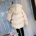 Women's Clothing Women's Short Hooded Padded Coat Winter Jacket With Button Detail - Lightweight Warm Puffer Coat For Students & Office Ladies_ecoleips.com