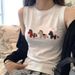 Women's New Summer Sleeveless Tank Top T-shirt, Simple Korean Style, Trendy, Versatile, And Fashionable_ecoleips.com
