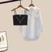 Women's Clothing New Style Temperament Versatile Shirt Suspenders Denim Skirt Fashion Three Piece Suit_ecoleips.com