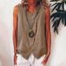 2026 Spring/Summer Cross-Border European And American Women's Fashion New Sleeveless Shirt Single-Breasted Loose Vest_ecoleips.com