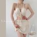 Women's High-End Lace-Up Swimsuit New Style Bikini Three Piece Set Skirt Style Two Piece Pure Sexy Conservative For Beach Or Hot Springs_ecoleips.com