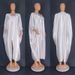 Women's Clothing Muslim Dress Hot Diamond Bat Sleeve Robe Long Size Dress_ecoleips.com