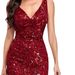 Cross-Border European And American Hot-Selling Summer Elegant Fashion Sequin V-Neck Socialite Dress 6 Colors_ecoleips.com