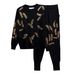 Leaf Sequin Knit Set – Oversized Sweater & Lounge Pants (M-XL) | Autumn Boho Chic_ecoleips.com