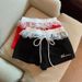 Women's Clothing Lace Edge Casual Pants Women's Summer New Style Fashionable Versatile Casual Hip Shorts_ecoleips.com