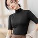 Spring, Summer And Autumn New Modal Five-quarter-sleeved Slim-fit Bottoming Shirt T-shirt Medium-sleeved Versatile Solid-color Top_ecoleips.com