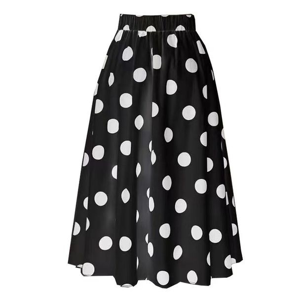 Retro Bow Tie Circle Skirt Swimsuit One Piece Tummy Covering Slimming Sexy Beachwear_ecoleips.com