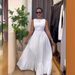 Women's Clothing Waist Stitching Sleeveless Lace Large Skirt Dress_ecoleips.com