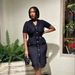 Women's Clothing V Neck Short Sleeved Sweater Dress Waist Temperament Knitted Dress_ecoleips.com