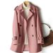 Women's Trench Coat – Slim-Fit Mid-Length Double-Breasted Jacket, Elegant & Versatile For Petite To Plus Size_ecoleips.com