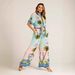Women's Clothing Fashion Personality Print Short Sleeved Holiday Leisure Tether Suit_ecoleips.com