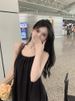 French Style First Love Romantic Elegant High-End Sexy Backless Halter Strap Fairy Beach Vacation Long Dress_ecoleips.com