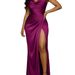 Spring And Summer New Sleeveless Dress With Split Hem, Solid Color Tight Waist Dinner Dress Elegant Style Women's Clothing_ecoleips.com