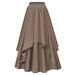 Women's European And American Style Irregular mid Length Skirt with Elastic Waist Trendy Costume for Halloween Hot Selling Foreign Trade_ecoleips.com