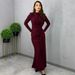 European And American Style 2025 Autumn Fashion New Women's Long-sleeve Waist-cinching Pleated Slim-fit_ecoleips.com