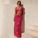 Elegant Sequin Maxi Bodycon Skirt With Floral Embroidery, Women's Formal & Party Long Pencil Skirt (Blue, Pink, Green, Hot Pink, Orange)_ecoleips.com