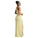 Women's Fashionable Off-Shoulder Gathered Elastic Slit Sleeveless Dress Summer 2025 Sexy Wholesale New_ecoleips.com