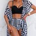 Women's Clothing New Split Swimsuit Women's Beach Cover Up Mesh Three Piece Bikini Swimsuit Sexy Swimsuit Women_ecoleips.com