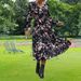 Women Elegant Vintage Long Dress Unique Design With Waist‑Cinch Slimming Silhouette For Daily Wear_ecoleips.com