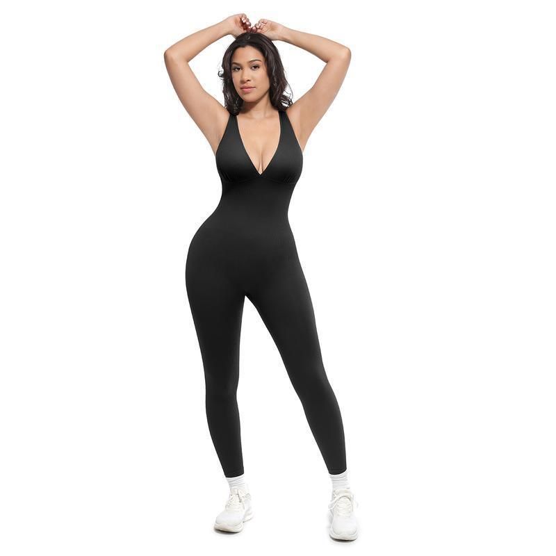 K High Stretch Fitness Vest, Aerial Yoga Jumpsuit, Abdominal Compression, Tight Fitting Exercise, Beautiful Back Jumpsuit, Long Pants For Women_ecoleips.com