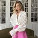 Cross-Border French Style Satin Lightweight Shirt European And American 2025 New High-End Women's Lantern Long Sleeve_ecoleips.com