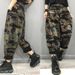 Women's Clothing Women's Baggy Jeans Women's New Elastic Waist High Waist Loose Slim Print Daddy Pants_ecoleips.com