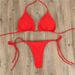 Women's Clothing Halter Neck Solid Color Three Point Bikini Sexy Swimsuit Split Straps Adjustable Multi Color Swimsuit_ecoleips.com