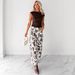 European And American Retro Cow-print Jeans Women, Stylish High-waisted Wide-leg Pants, New Wholesale For Cross-border_ecoleips.com