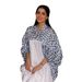 Women's Clothing Muslim Dubai Arab Spring And Summer New Print Bat Sleeve Contrast Color Robe_ecoleips.com