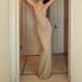 Summer Slim Fit Fishtail Dress Backless Strapless Solid Color European American Style for Petite Women 2025_ecoleips.com