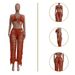 TS1193 New Women's Solid Color Bikini Tassel Knitted Beach Shorts Set_ecoleips.com
