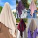 Women's Clothing15 Colors Muslim Middle East Dubai Turkish Robe Headscarf_ecoleips.com