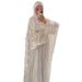2025 New European And American Women's Clothing Fashion Printing Comfortable Elegant Loose Pure White Long Skirt_ecoleips.com