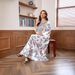 Muslim Women's Robe Printed Fashionable And Elegant Dress_ecoleips.com