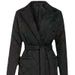 Elegant Long Trench Coat For Women - Winter Fashion Belted Polyester Cotton Coat With Lapel Collar & Diamond Quilted Pattern, Plus Size Available_ecoleips.com