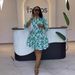 Women's Clothing Elegant Commuter Casual Loose Dress European And American Style Printed Patchwork Ruffle Mid-Length Sleeve Women's Clothing_ecoleips.com