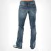 Women's Slim Fit Jeans - Embroidered Washed Denim Pants, High Waist Stretch Trousers_ecoleips.com