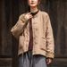 girl 25 Winter Stand Collar Double Breasted Button Thickened Jacket For Women New Chinese Style Handmade Embroidery Lace-up_ecoleips.com