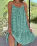Plus Size Floral Sundress For Women - Flowy High Waist Maxi Dress With Ruffled Hem, Sweetheart Neckline & Adjustable Straps_ecoleips.com