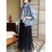 Fashionable Simple Design Sequin Denim Jacket Women, 2026 Spring Autumn New Style, Versatile And Loose-fitting Top For_ecoleips.com