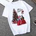 Women's Printed T-shirt Short Sleeves_ecoleips.com