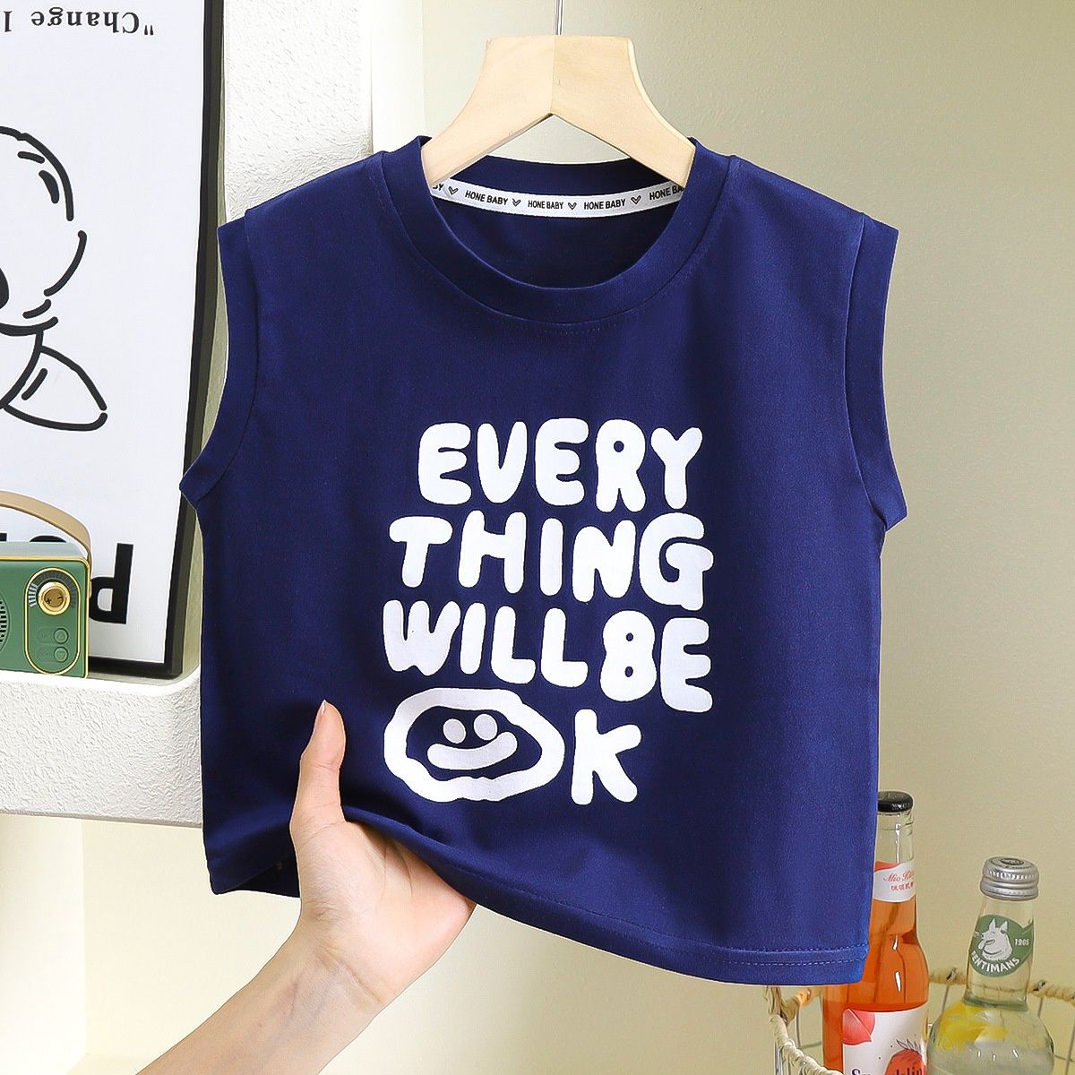 Children's Summer Vests Older Kids, Sleeveless Outerwear Girls Boys, Class A Pure Cotton Tops For Infants And Toddlers_ecoleips.com