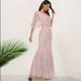Women's One Shoulder Chiffon Mermaid Maxi Dress, Elegant Formal Evening Party Gown_ecoleips.com
