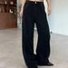 Korean Sweet & Cool High-Waisted Wide-Leg Jeans – Vintage Washed Denim With Side Studs (Dongdaemun Premium, Light Blue Wash)_ecoleips.com